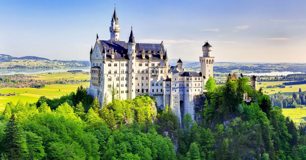 Coach from Munich to both of Ludwig II's palaces in one day, with a guide and optional timed castle tickets, on a tour of Neuschwanstein Castle, castle tours in Europe