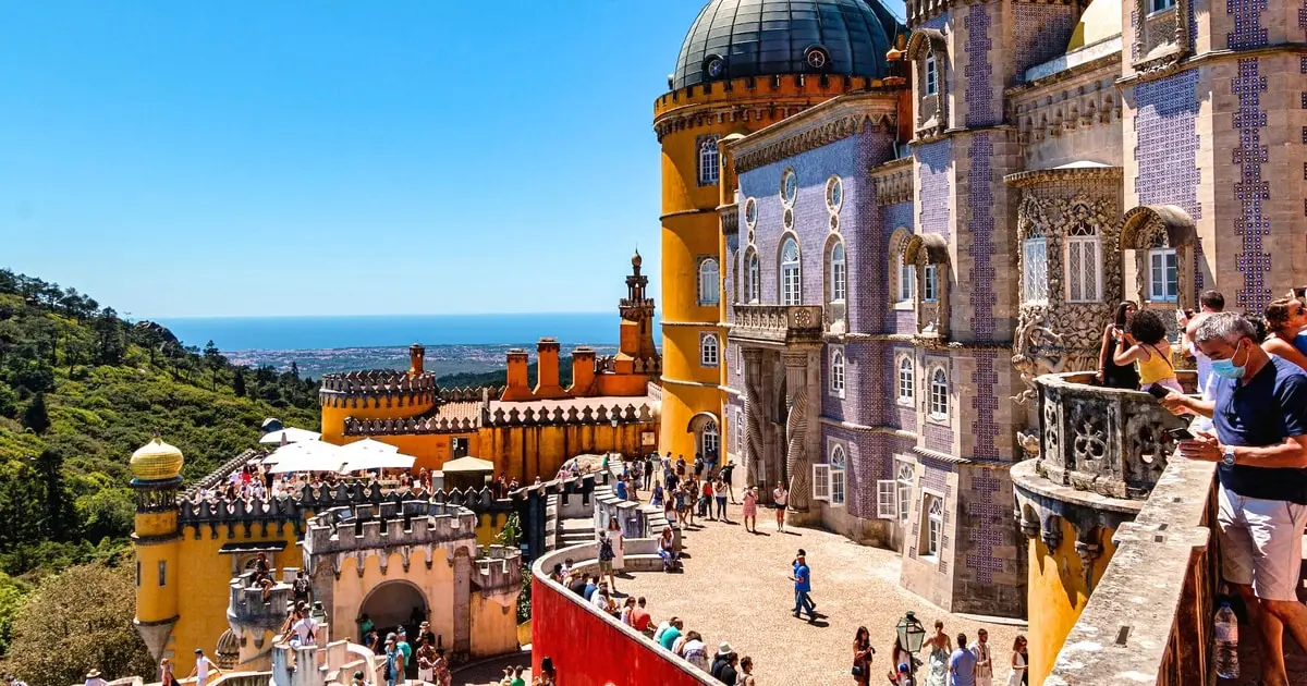 A full day from Lisbon, on a tour of Pena Palace in Sintra, castle tours in Europe