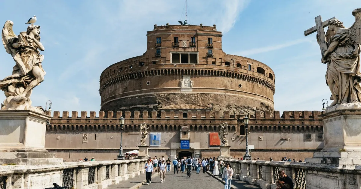 A guide takes you up from Hadrian's tomb to the papal apartments and the terrace of the angel, on a tour of Castel Sant'Angelo, castle tours in Europe